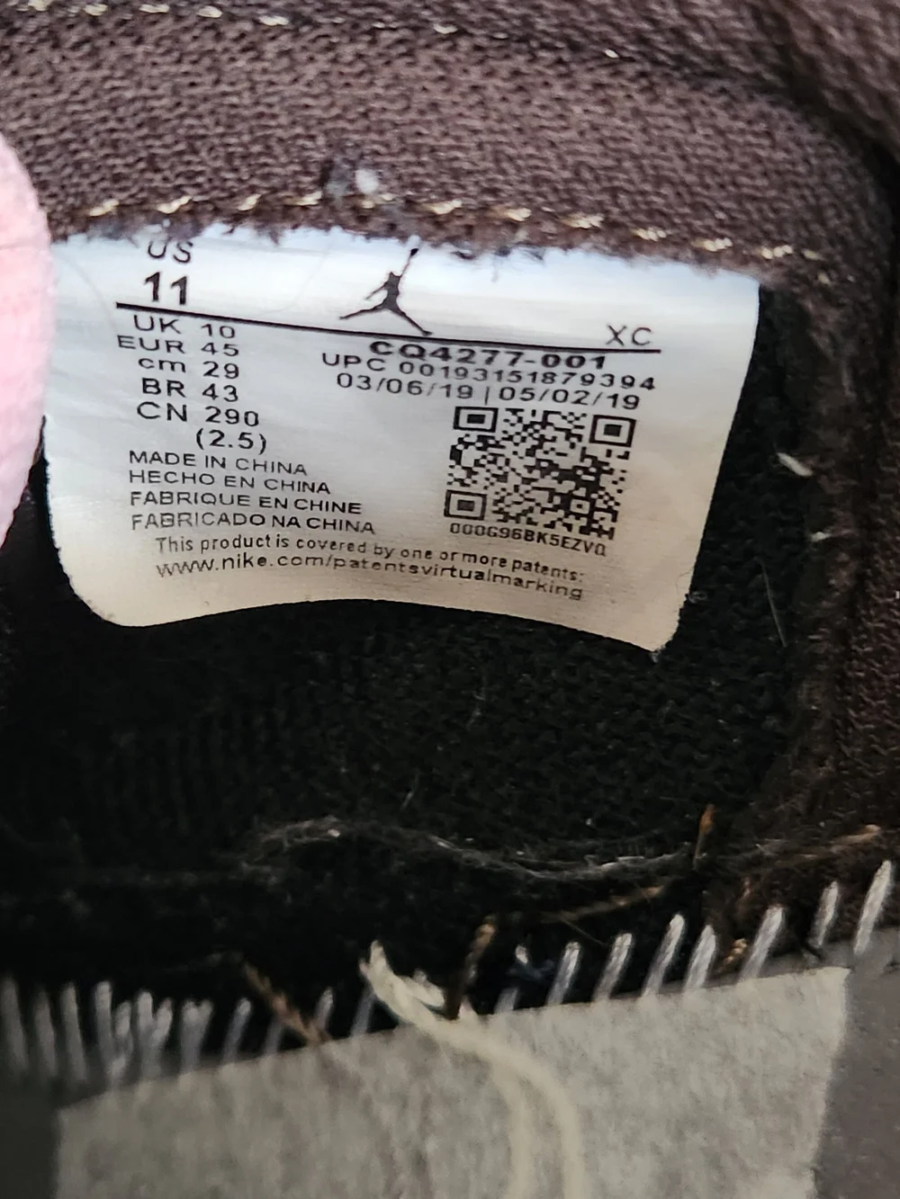 Nike Air Jordan 1 Low OG Travis Scott Brown Black Pink CQ4277-001 Sneakers NoBox